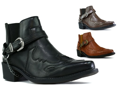 Mens cuban heel cowboy boots - cuban,