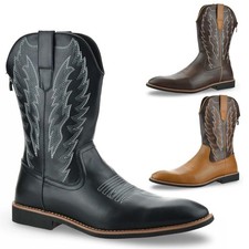 Mens Zip Up Western Ankle