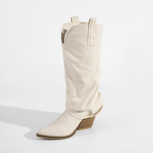 Cowboy boot beige faux - boot, soft