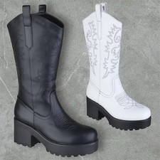 NEW WOMENS LADIES CHUNKY BLOCK