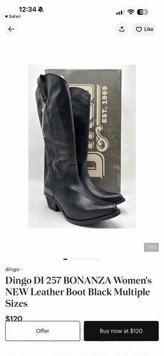 Dingo bonanza black leather - bonanza,