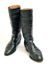 Vintage Vidal Black Leather