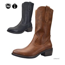 Womens Mid Calf Cowboy Boots