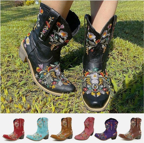 Womens cowboy boots embroidery - cowboy,