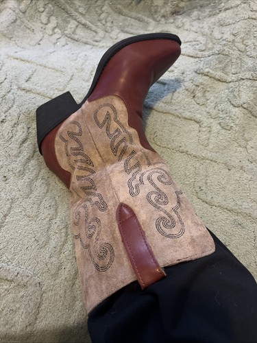 Ladies brown and beige cowboy - ladies,